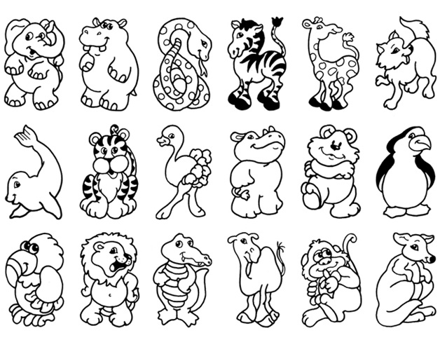 animales para colorear